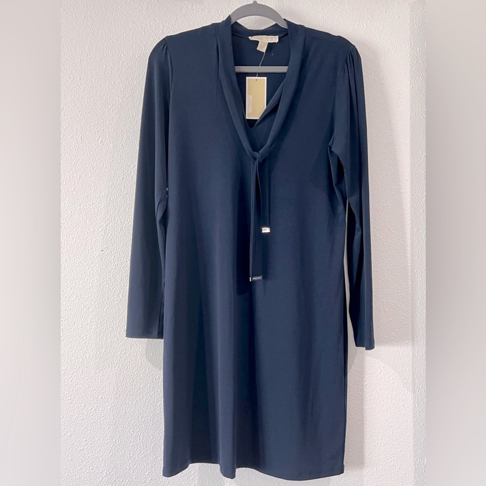 NEW! Michael | Michael Kors navy sheath dress. Size M. Never worn.